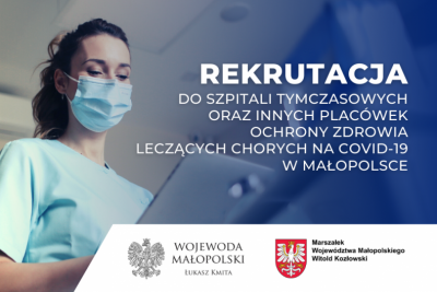 Prośba wojewody małopolskiego o wsparcie w szpitalach tymczasowych