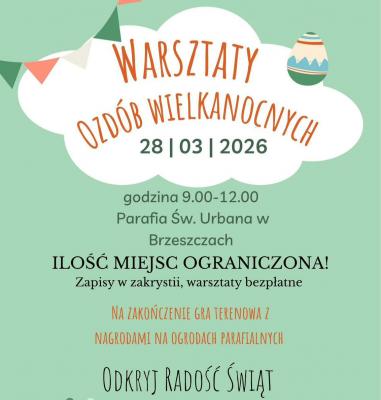 Warsztaty Ozdób Wielkanocnych 28.03.2026