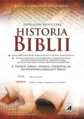 Historia Biblii - wystawa 19.04 i 26.04.2026