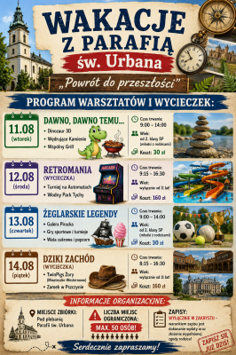 Wakacje z Parafią św. Urbana 2026