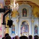 Transmisja Mszy Św. z naszej parafii w TV POLONIA (zdjęcia)